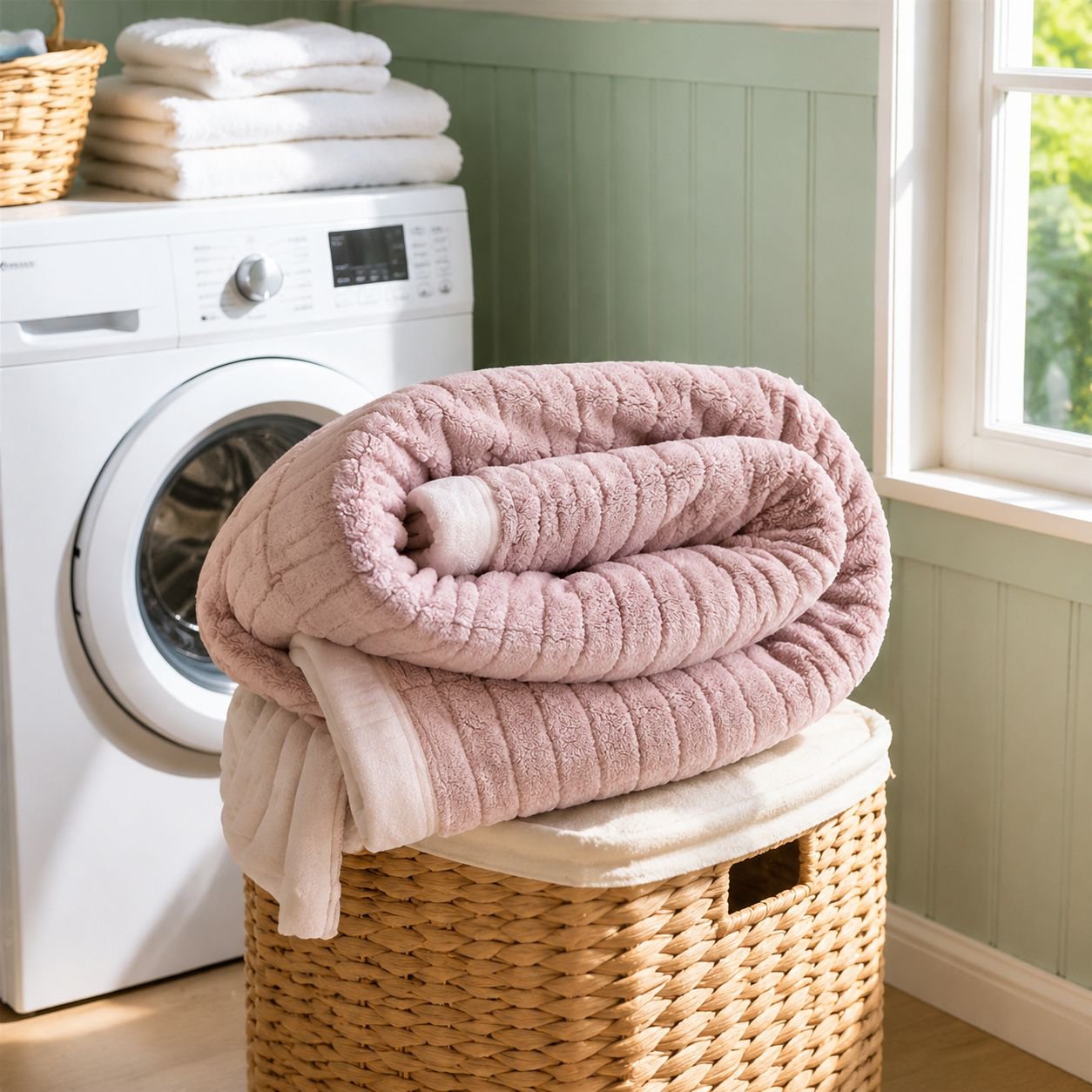 Machine washable soft coral fleece blanket