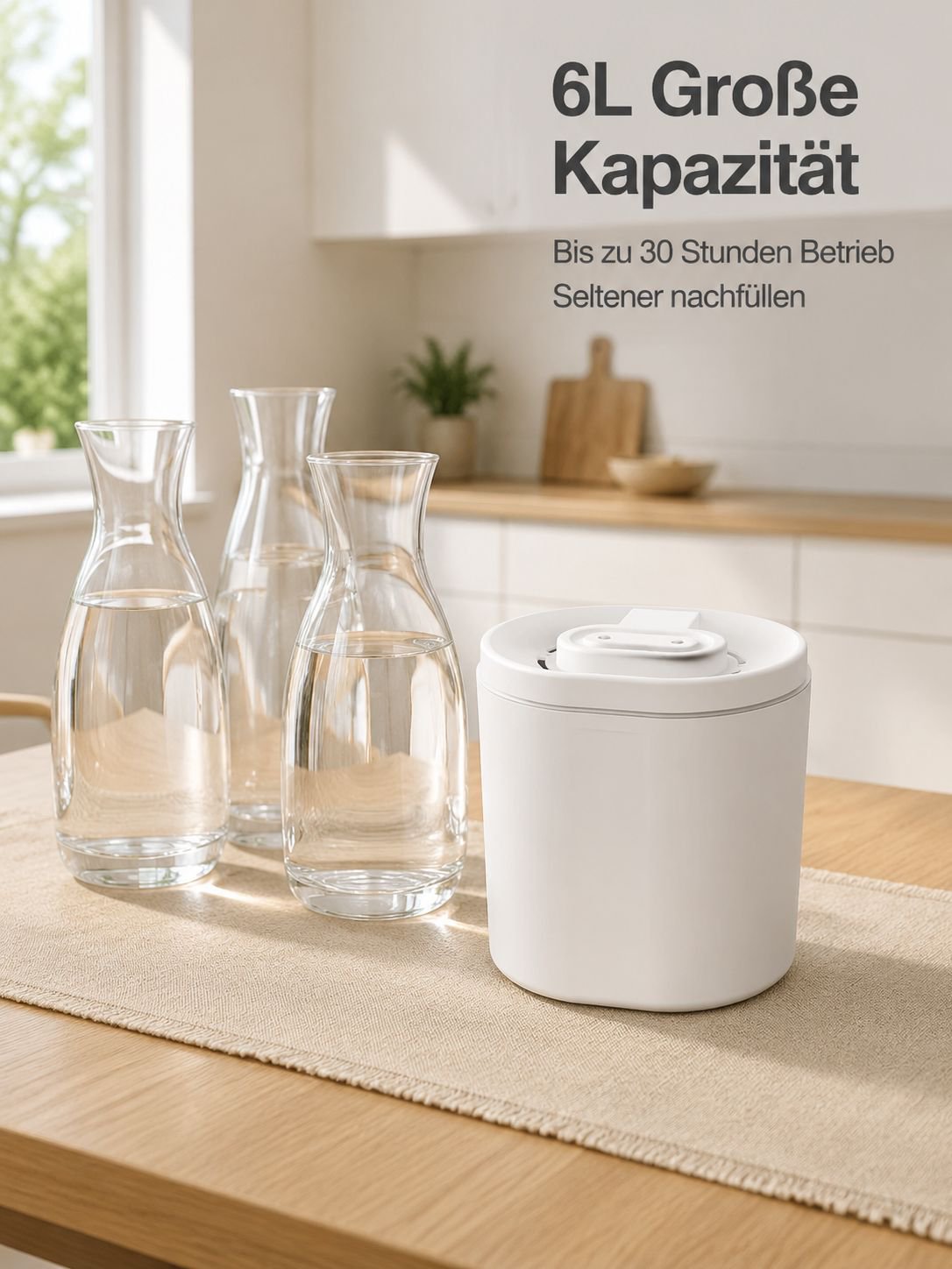 Neues Modell mit zwei Düsen, Luftbefeuchter für Wohn- und Arbeitsbereich, 6-Liter-Großvolumen, mit A