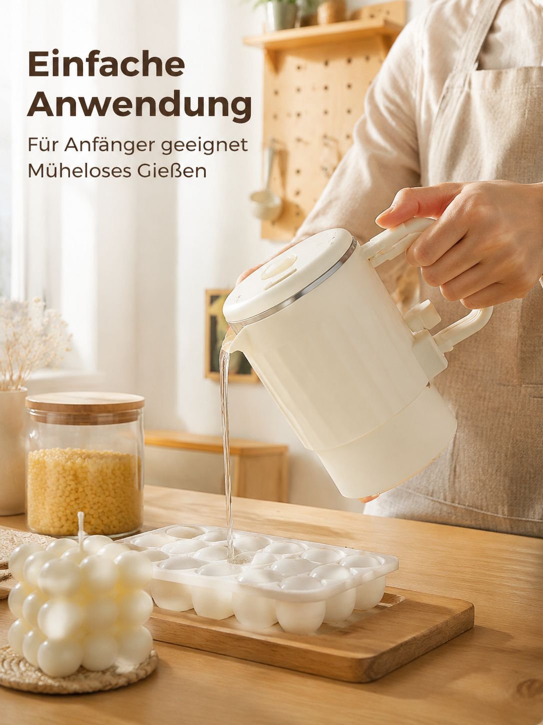 Kerzenset als Geschenk verpackt