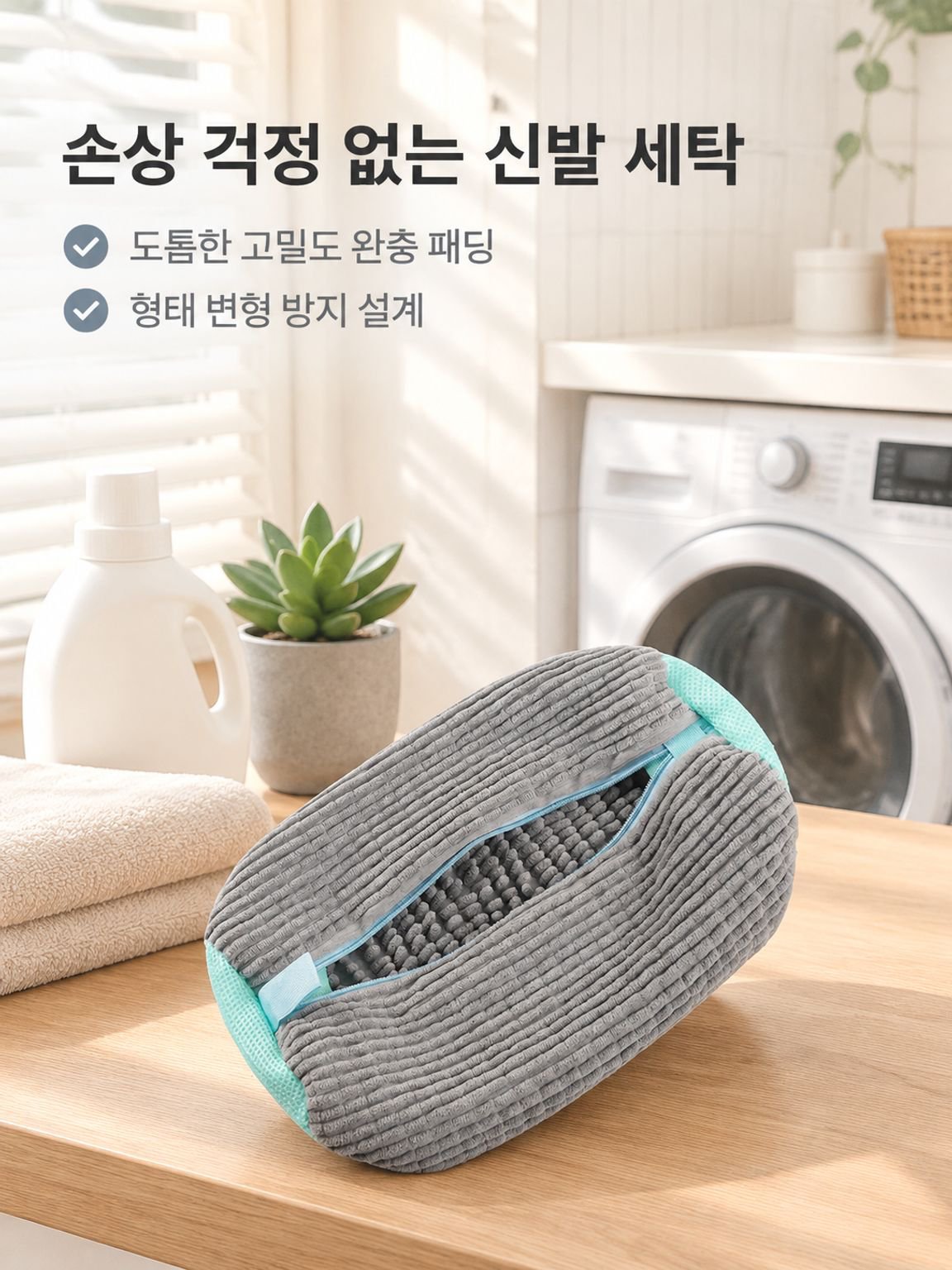세탁기 전용 신발 세탁망 안심 세탁 도구