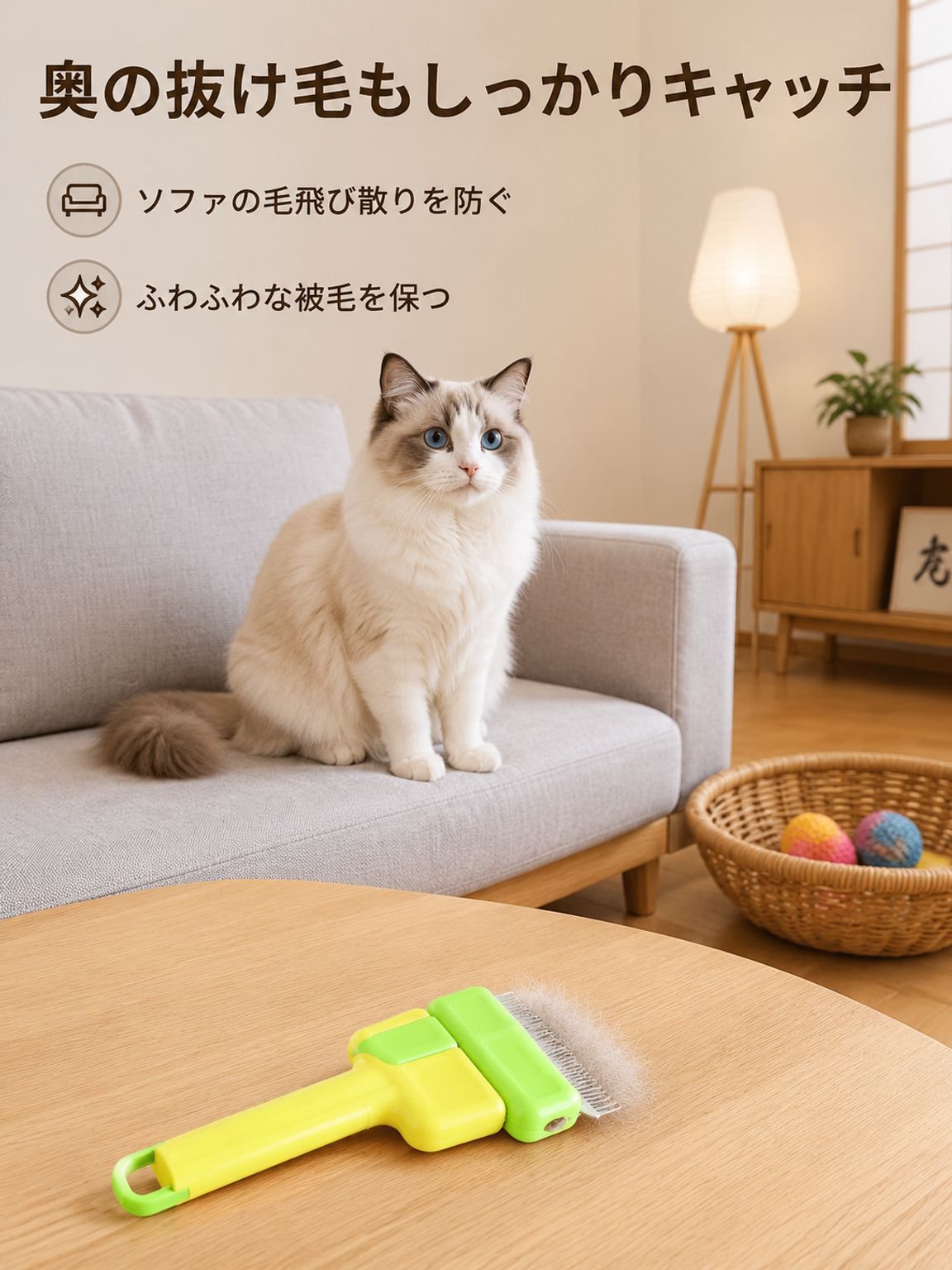 ペットの毛取りコーム