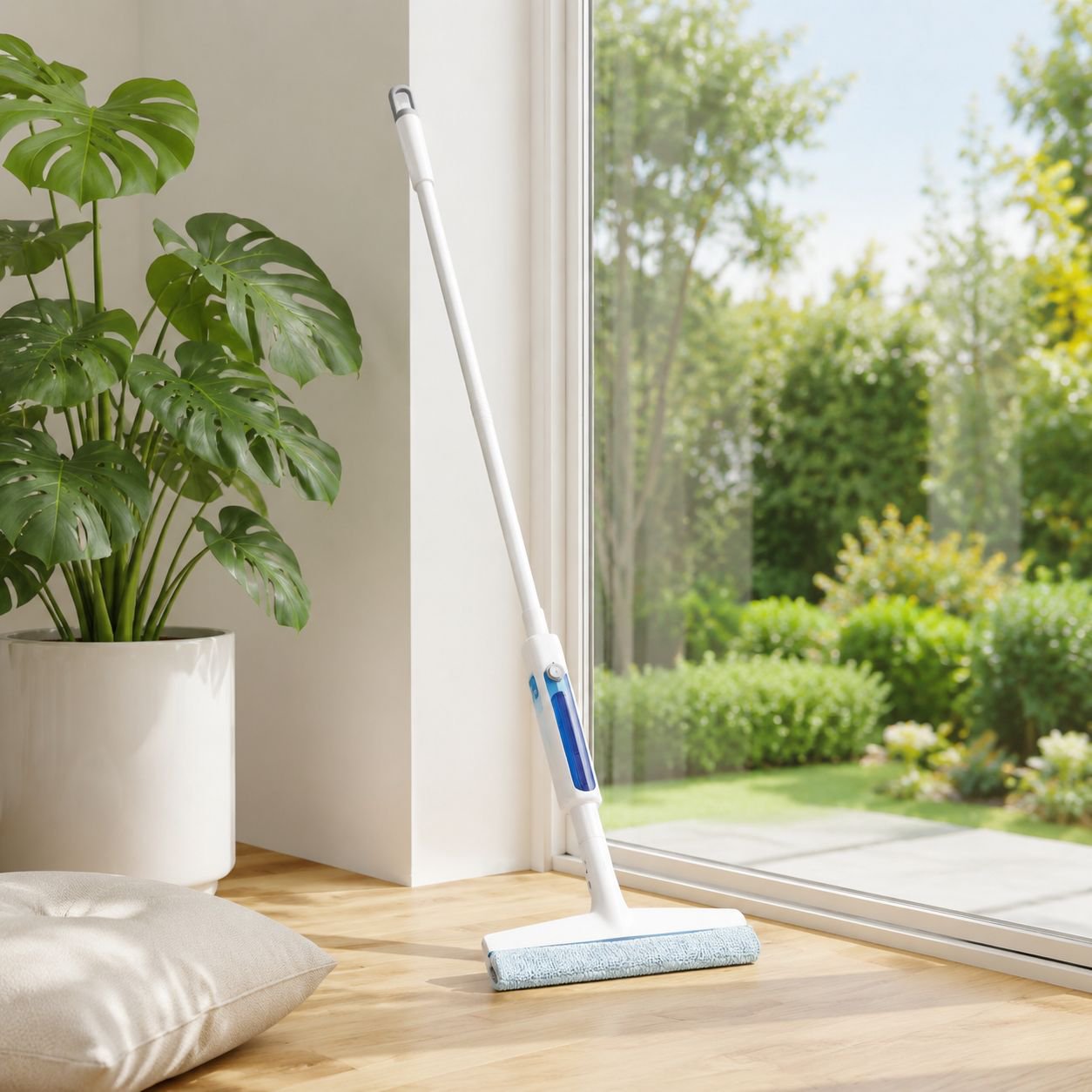 Neuer erweiterter Wasserspray, doppelseitige Reinigung, Glaswischer, Haushaltsfensterreinigung, Spez