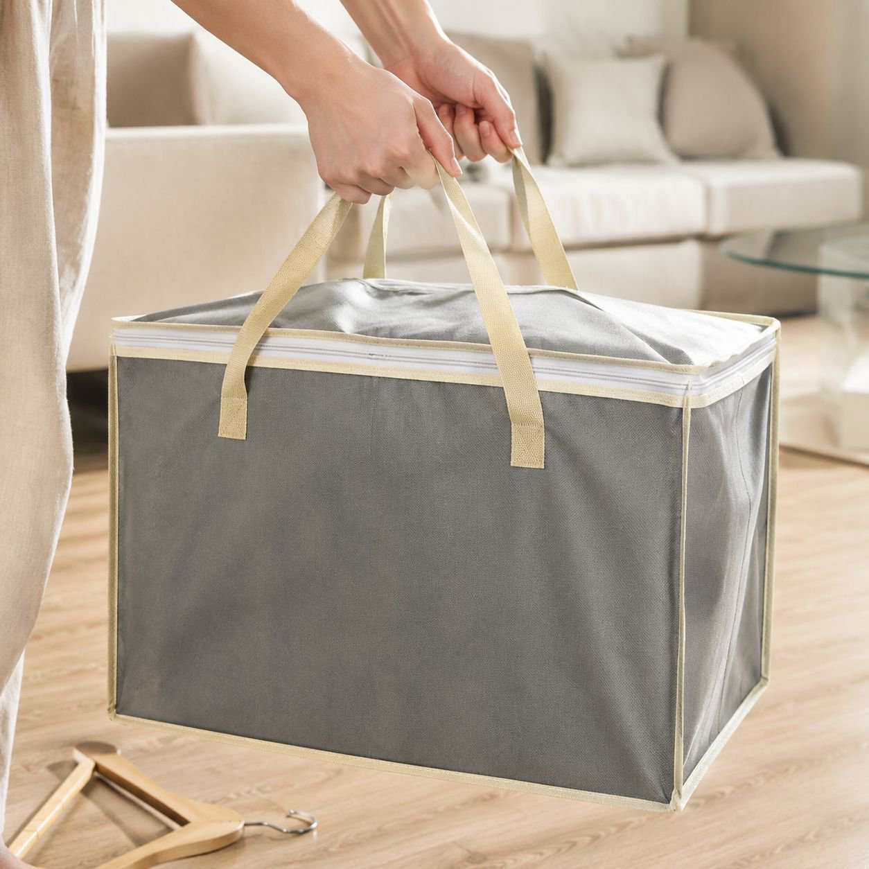 Sac de rangement pour couette anti-poussière