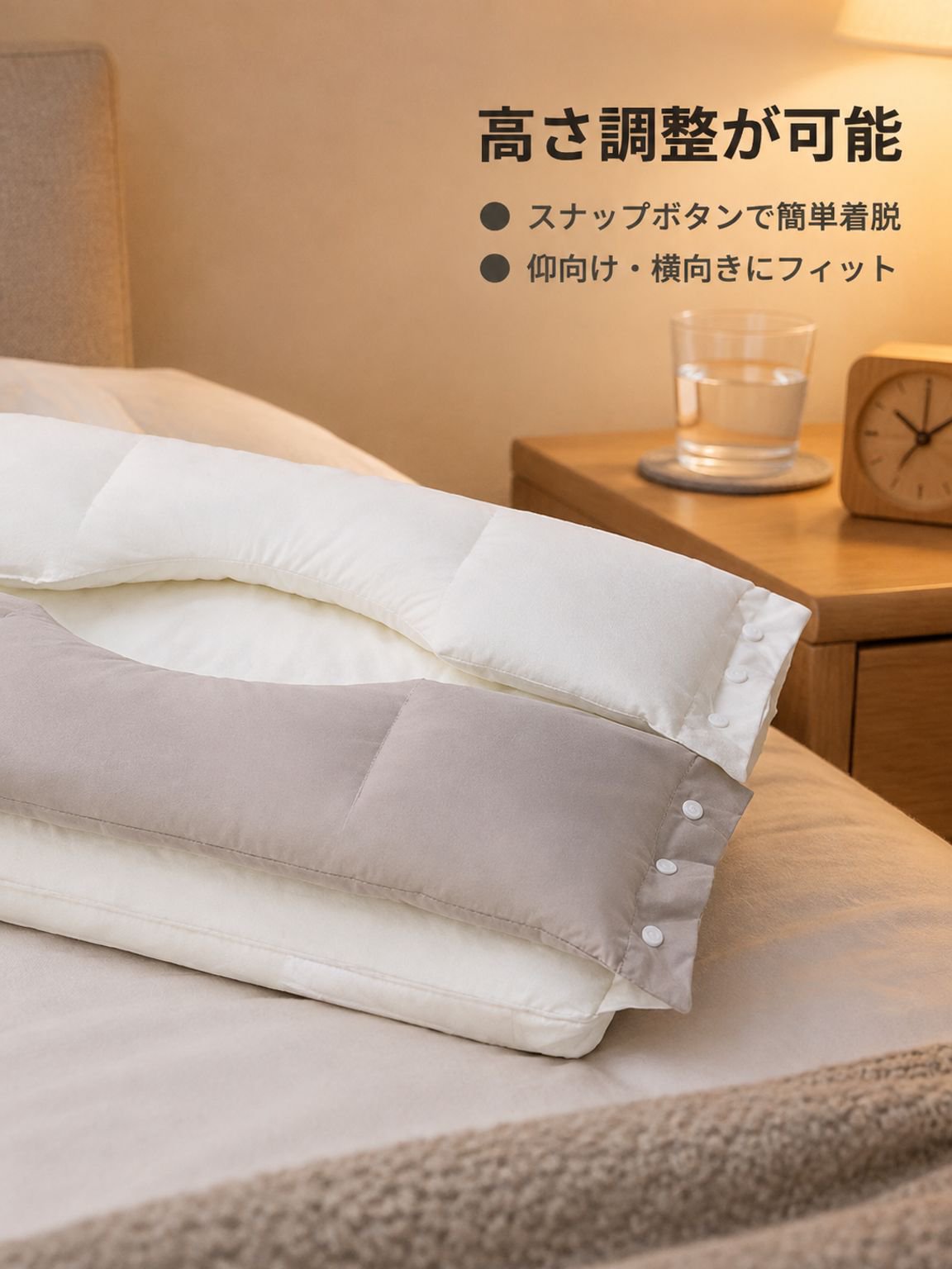 一人用変形しない快適な睡眠枕