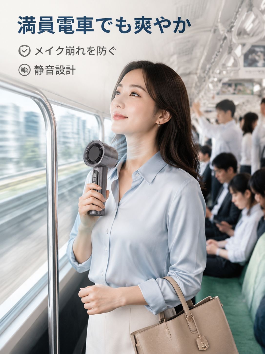 USB充電式小型ポータブルファン