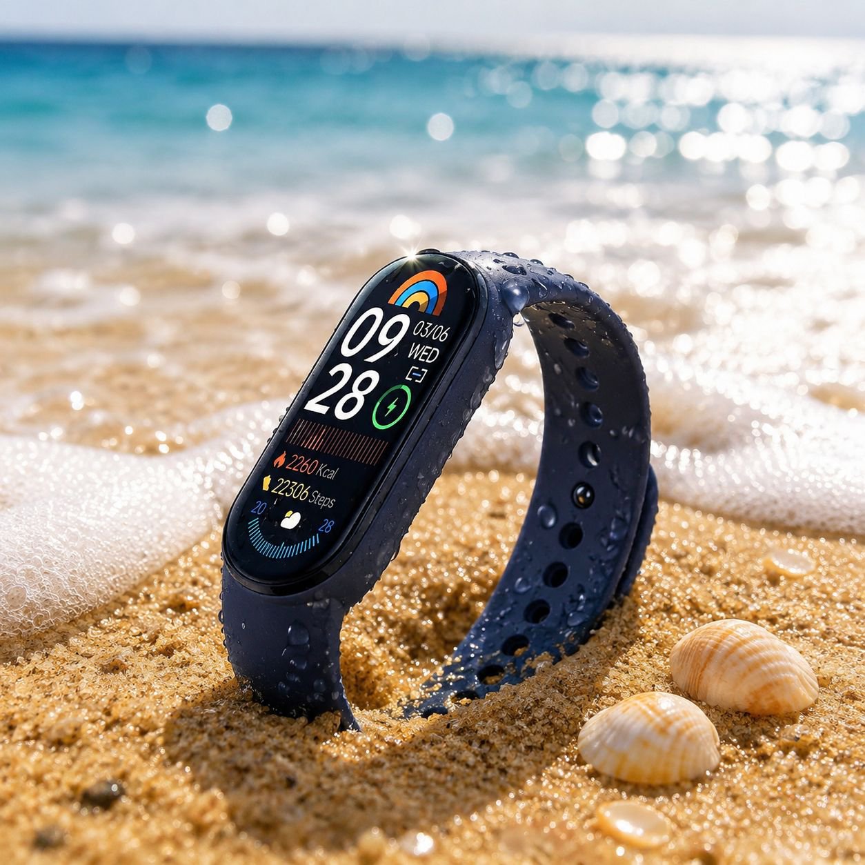 Smartband M9 Étanche, Surveillance de l'Oxygène Sanguin, du Rythme Cardiaque et du Sommeil