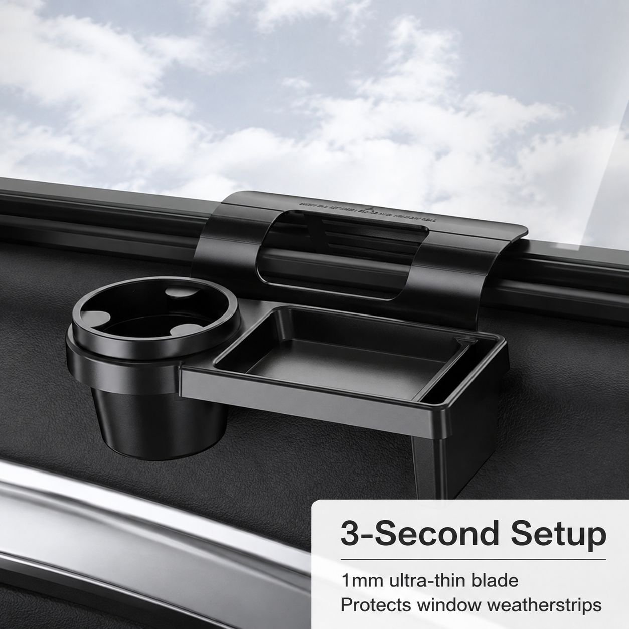 Car Window Hanging Storage Rack, Car Cup and Phone Organizer