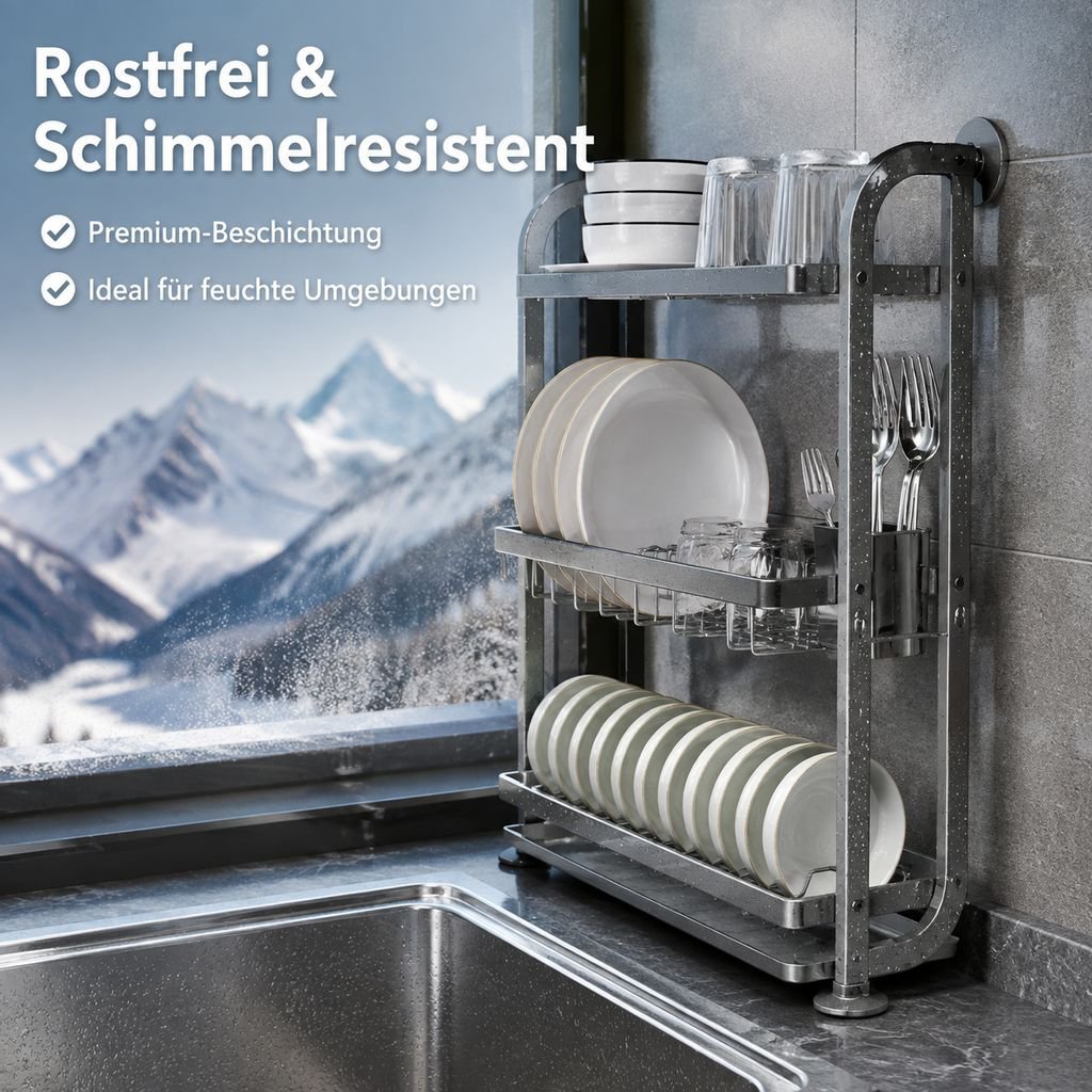 Küchenregal Abtropfgestell für Spüle schmal