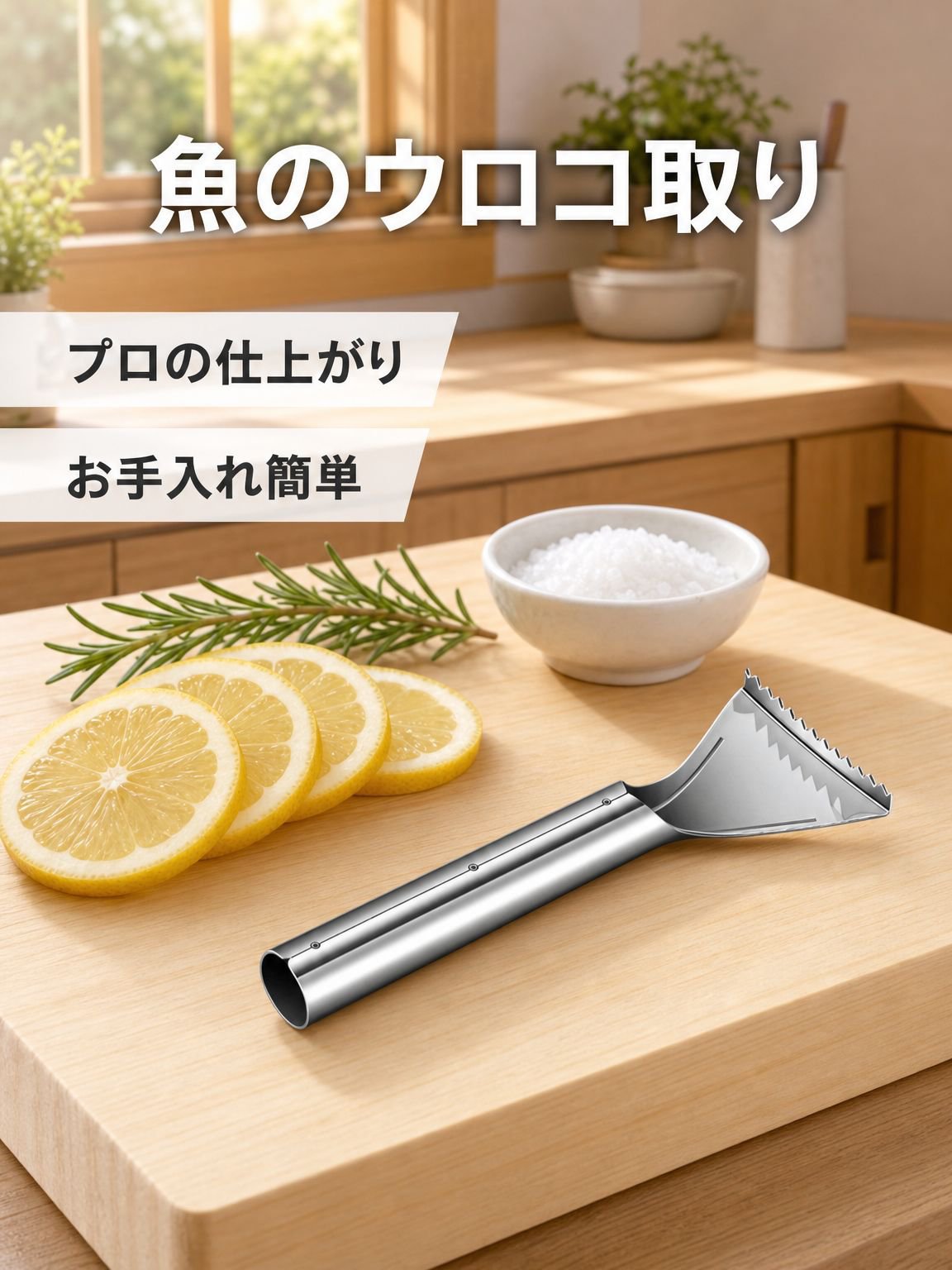 ステンレス製魚のうろこ取りツール