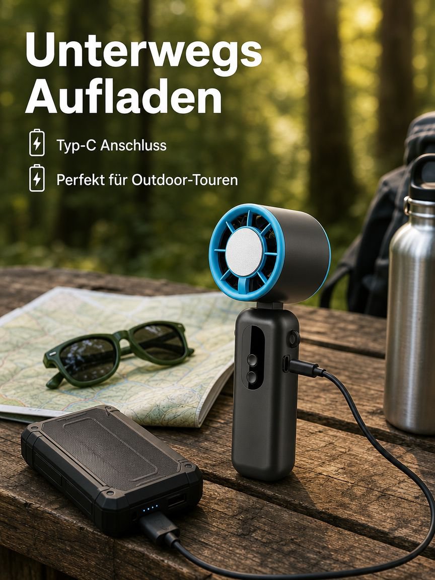 Kompakter Ventilator für Outdoor-Aktivitäten