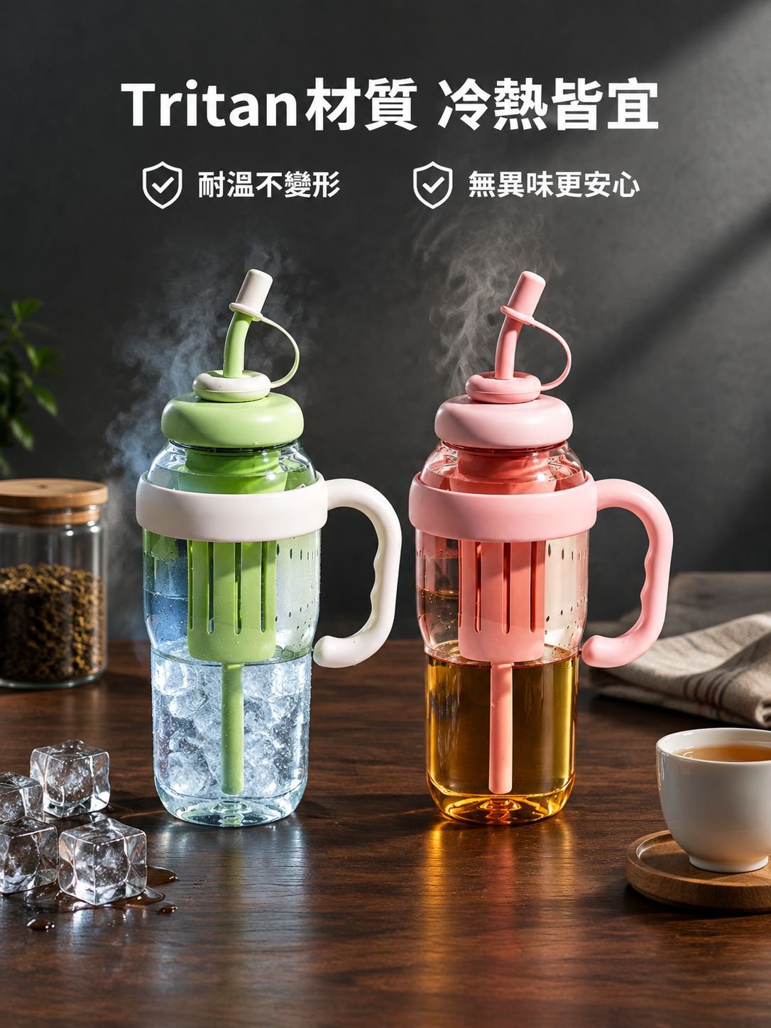 大容量吸管水杯