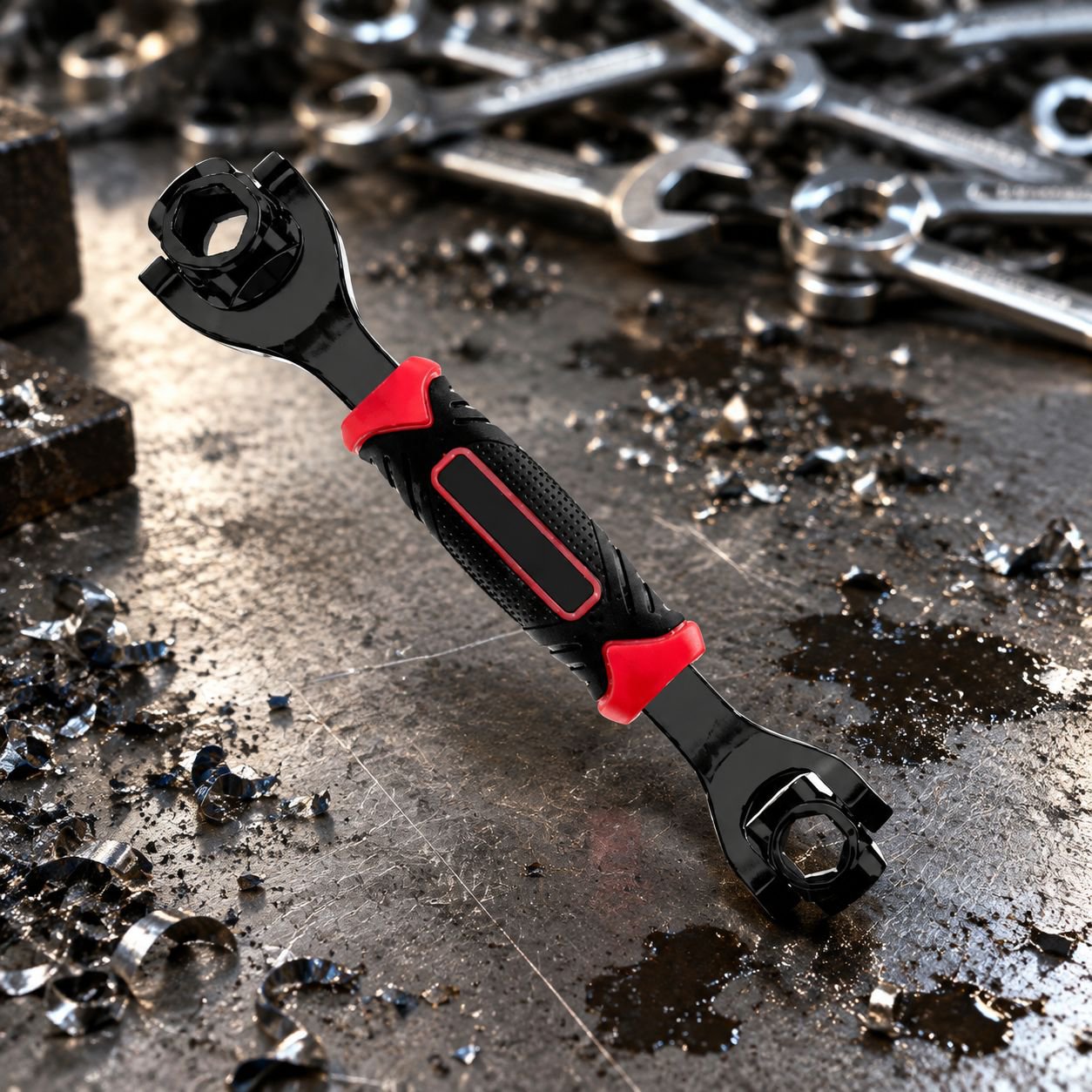 52-in-1 metric labor-saving repair tool with universal sockets