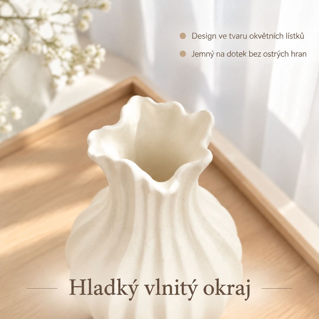 Ručně vyráběná keramická váza na květiny