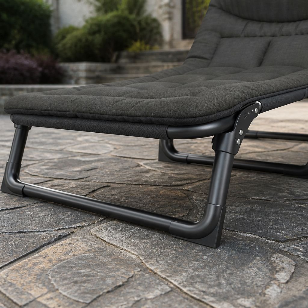 Multi-purpose recliner bed folded for compact storage