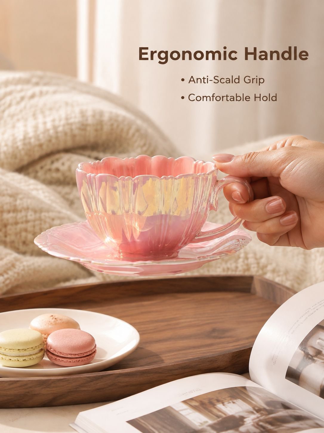 Petal Coffee Cup and Saucer Set