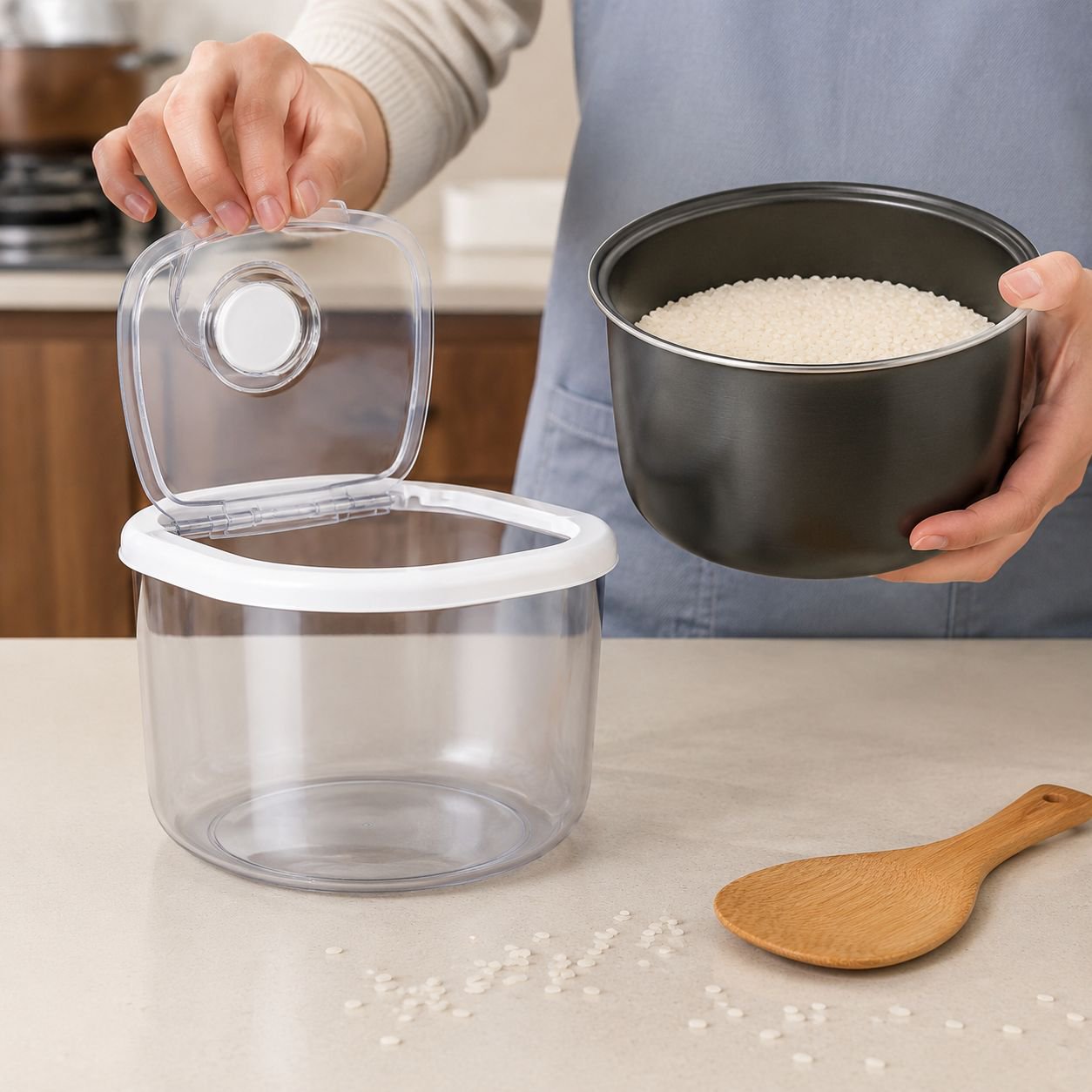 Household Anti-Insect Moisture-Proof Sealed Rice Storage Container