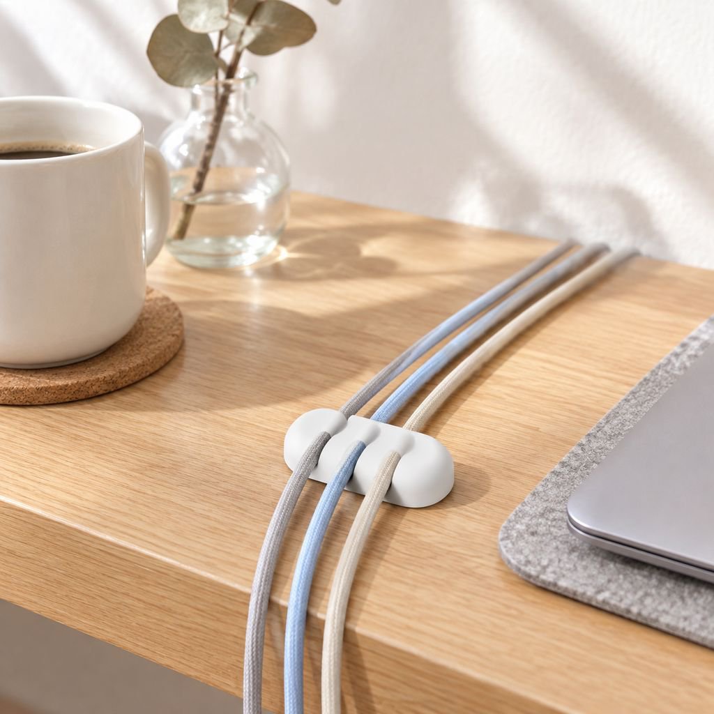 Clips de gestion de câbles pour bureau Range-câbles USB et chargeur