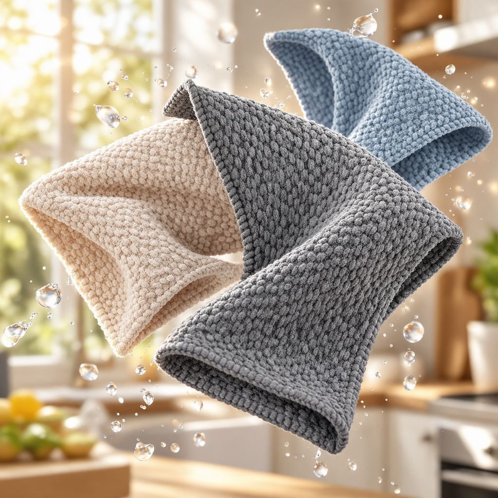 Serviette vaisselle durable, une seule passe pour une propreté éclatante