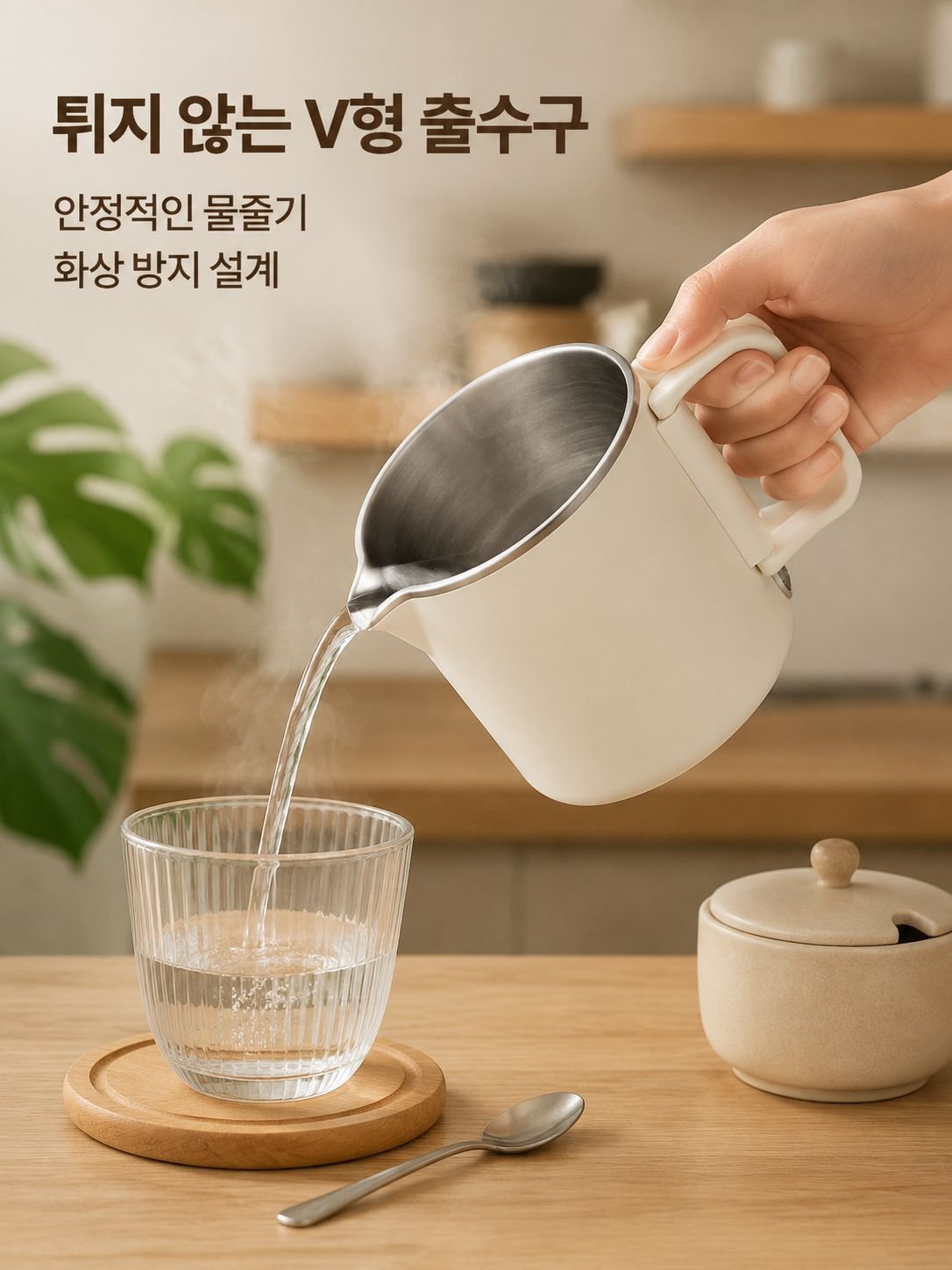 휴대용 스테인리스강 접이식 주전자