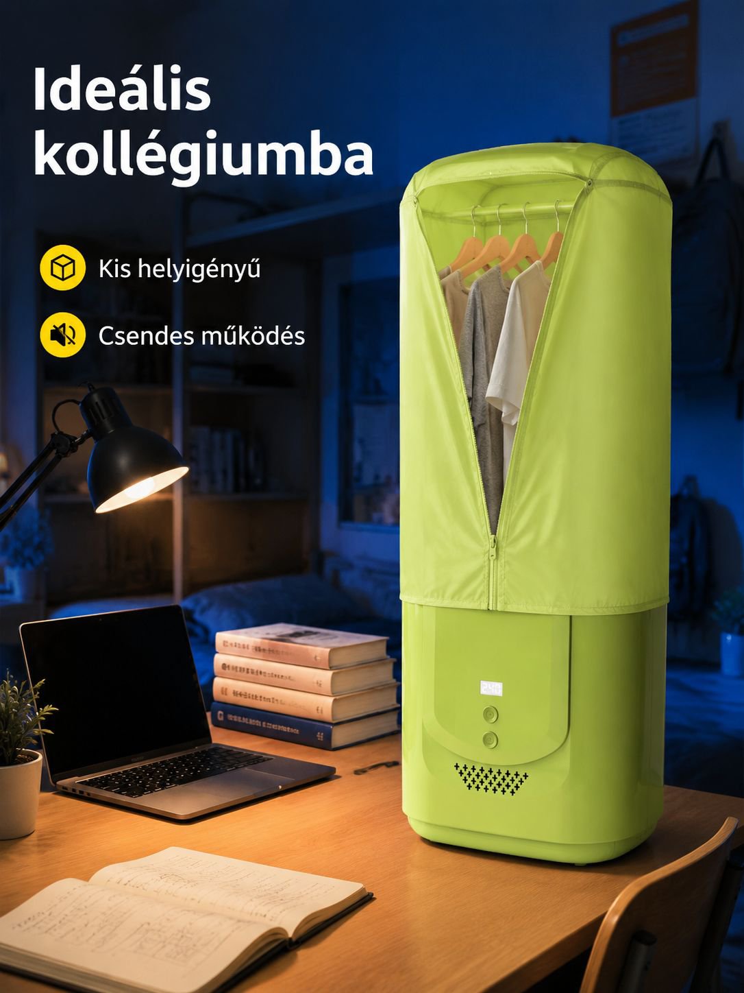 Helytakarékos ruhaszárító praktikus kialakítással