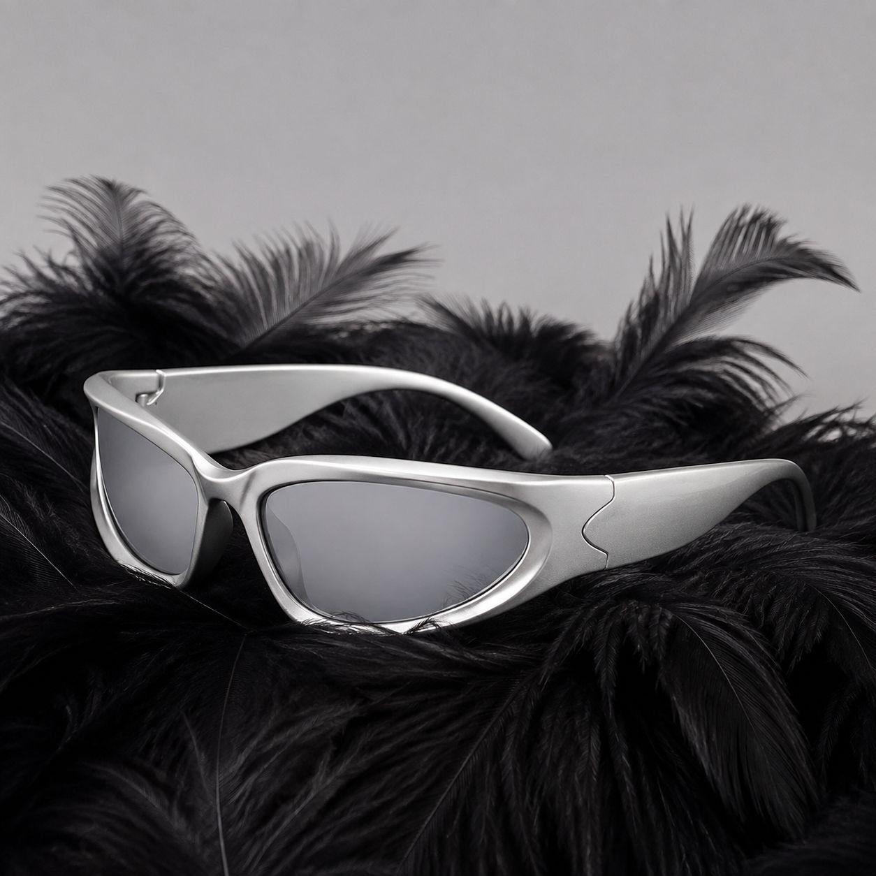 Close-up of YK style sunglasses frame