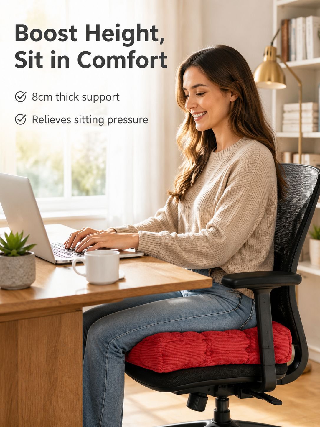 Height-increasing buttock pad