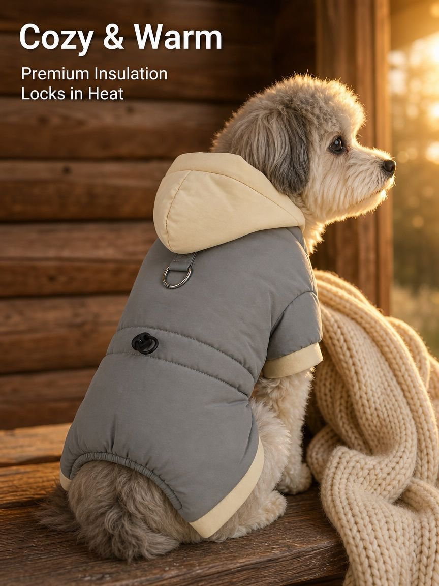 Winter thick down jacket for dogs