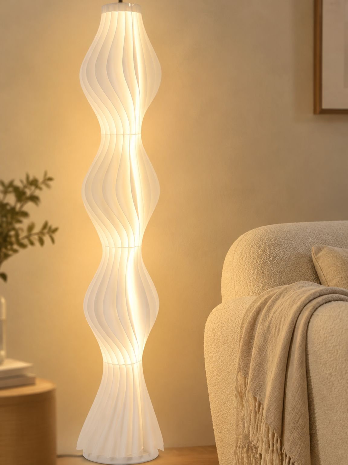 Grass Skirt Floor Lamp for Bedroom and Living Room