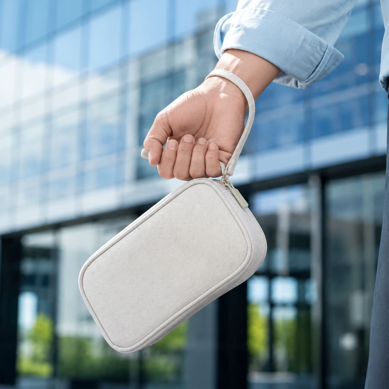 Durable storage pouch for cords, power banks, and USB drives