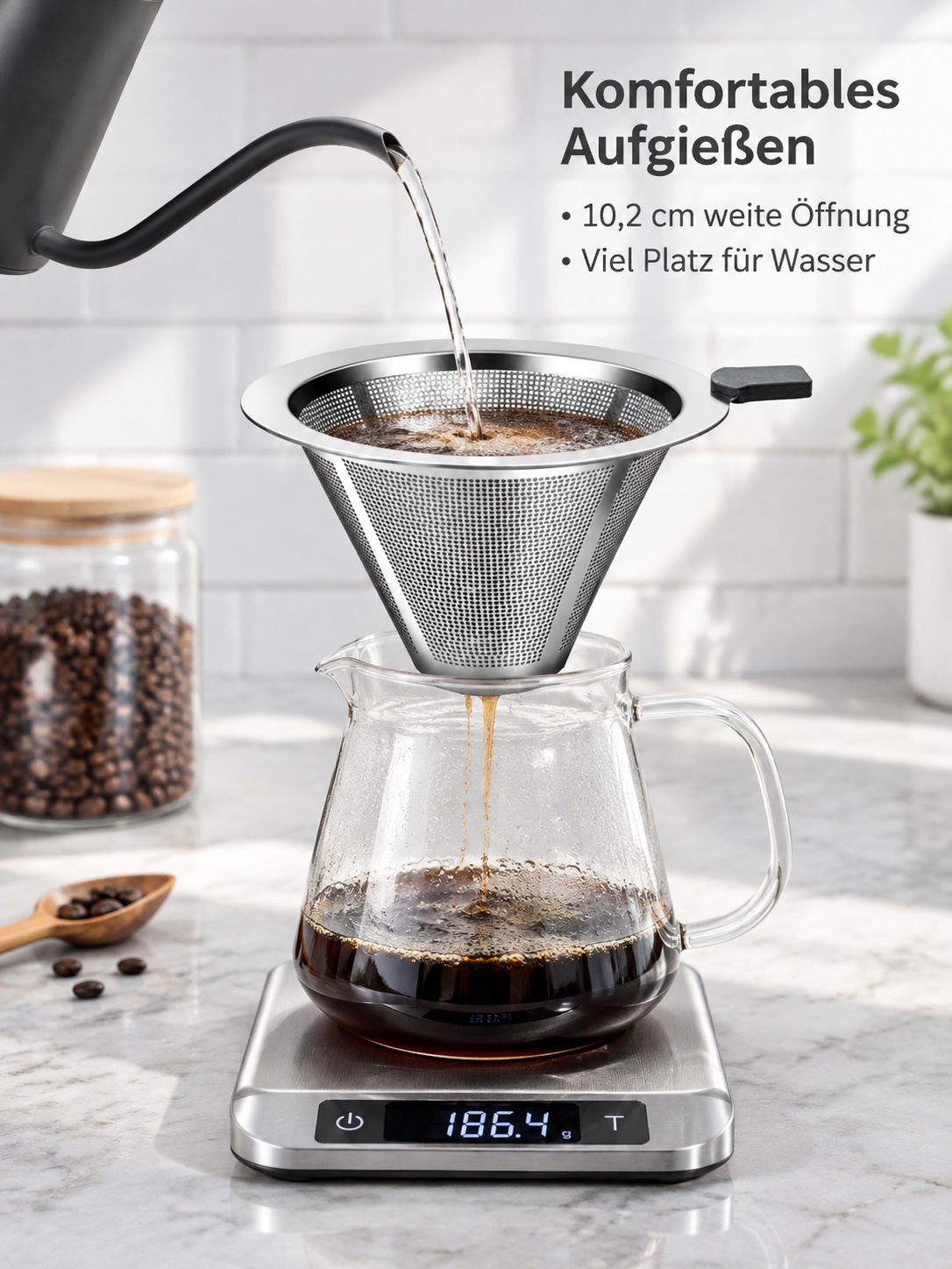 Handfilter für Kaffee zu Hause oder unterwegs
