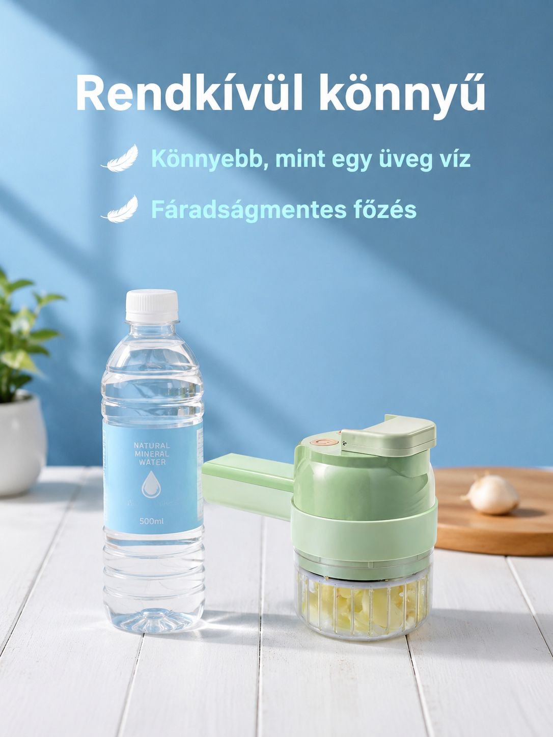 Kézi elektromos szeletelő használat közben