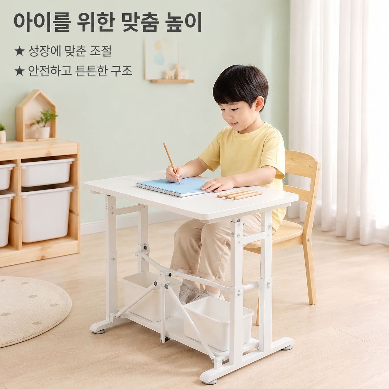 가정용 높이 조절 책상/컴퓨터 책상/책상