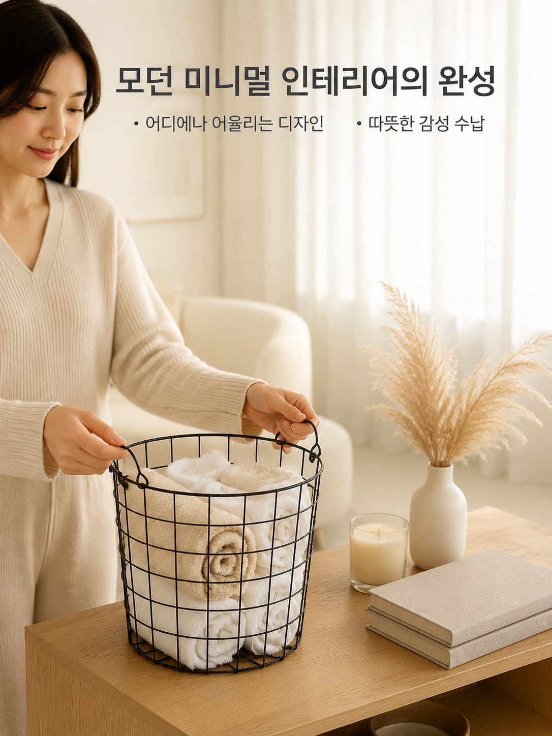 철제 수납 바구니