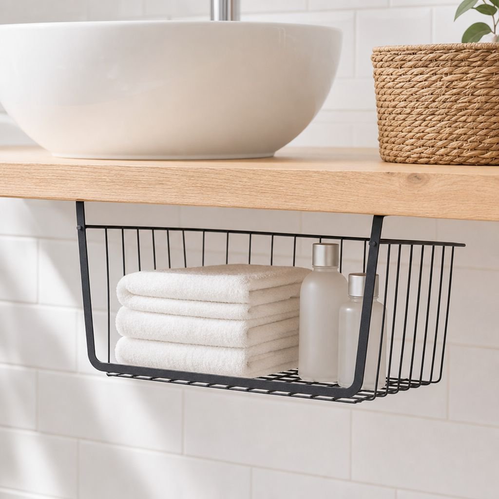 Multi-purpose no-drill kitchen organizer with hooks
