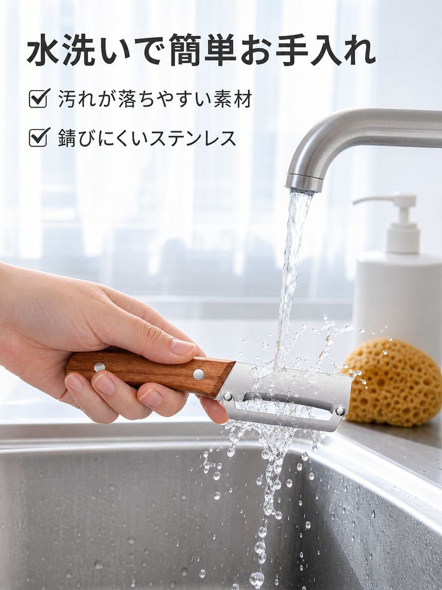 ステンレス製ピーラー