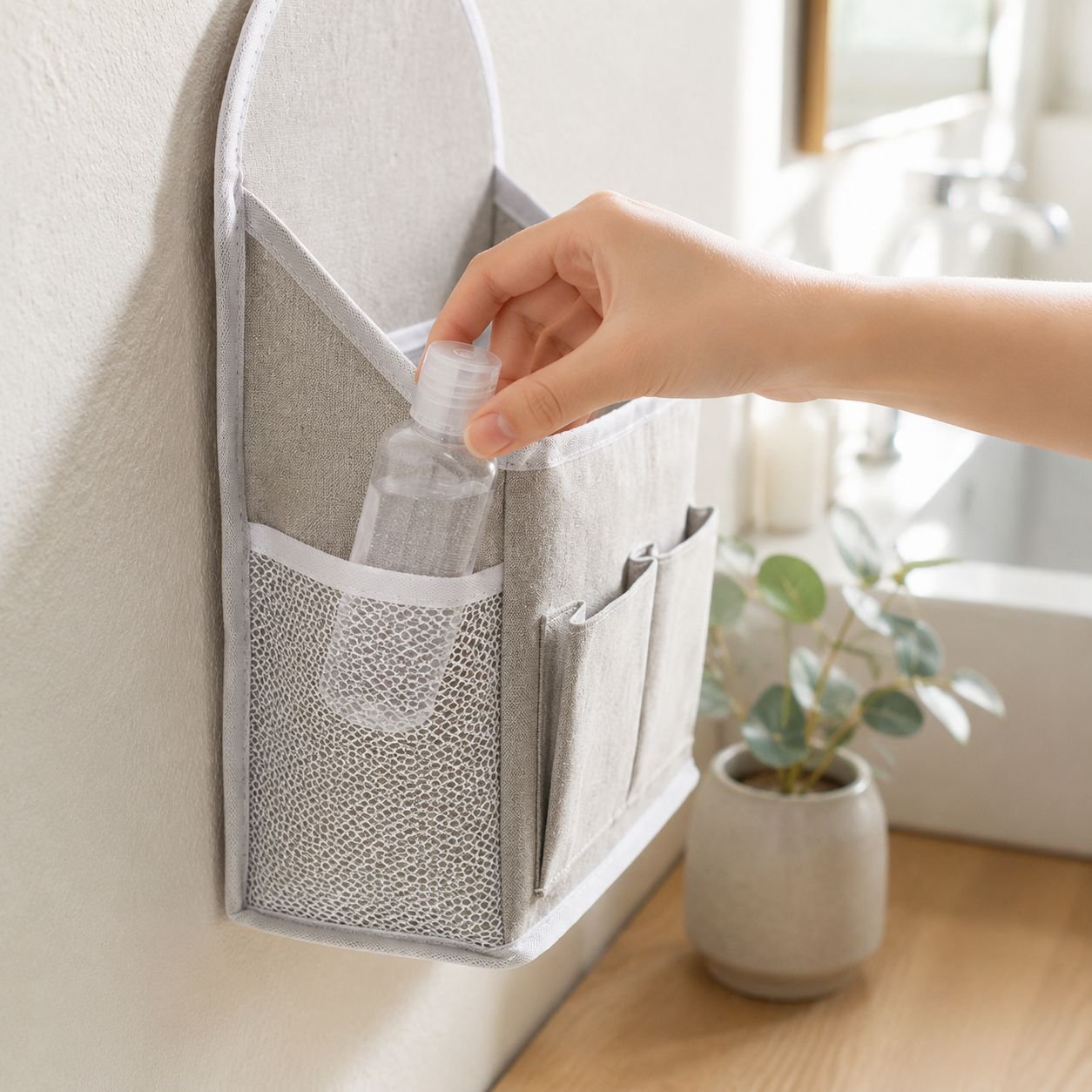 Organizer with labeled pockets for easy sorting
