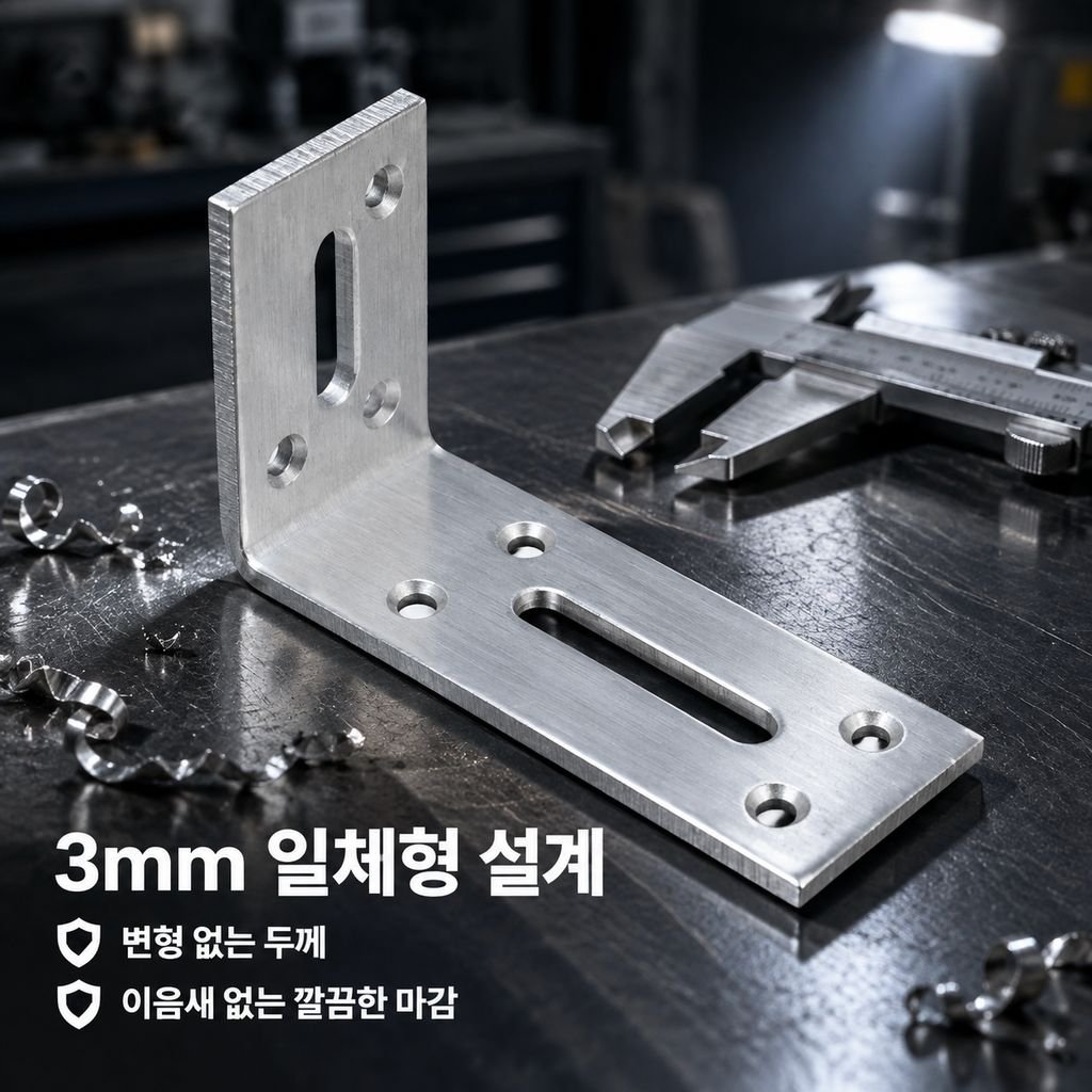 90도 조절식 직각 브라켓 가구 고정 철물