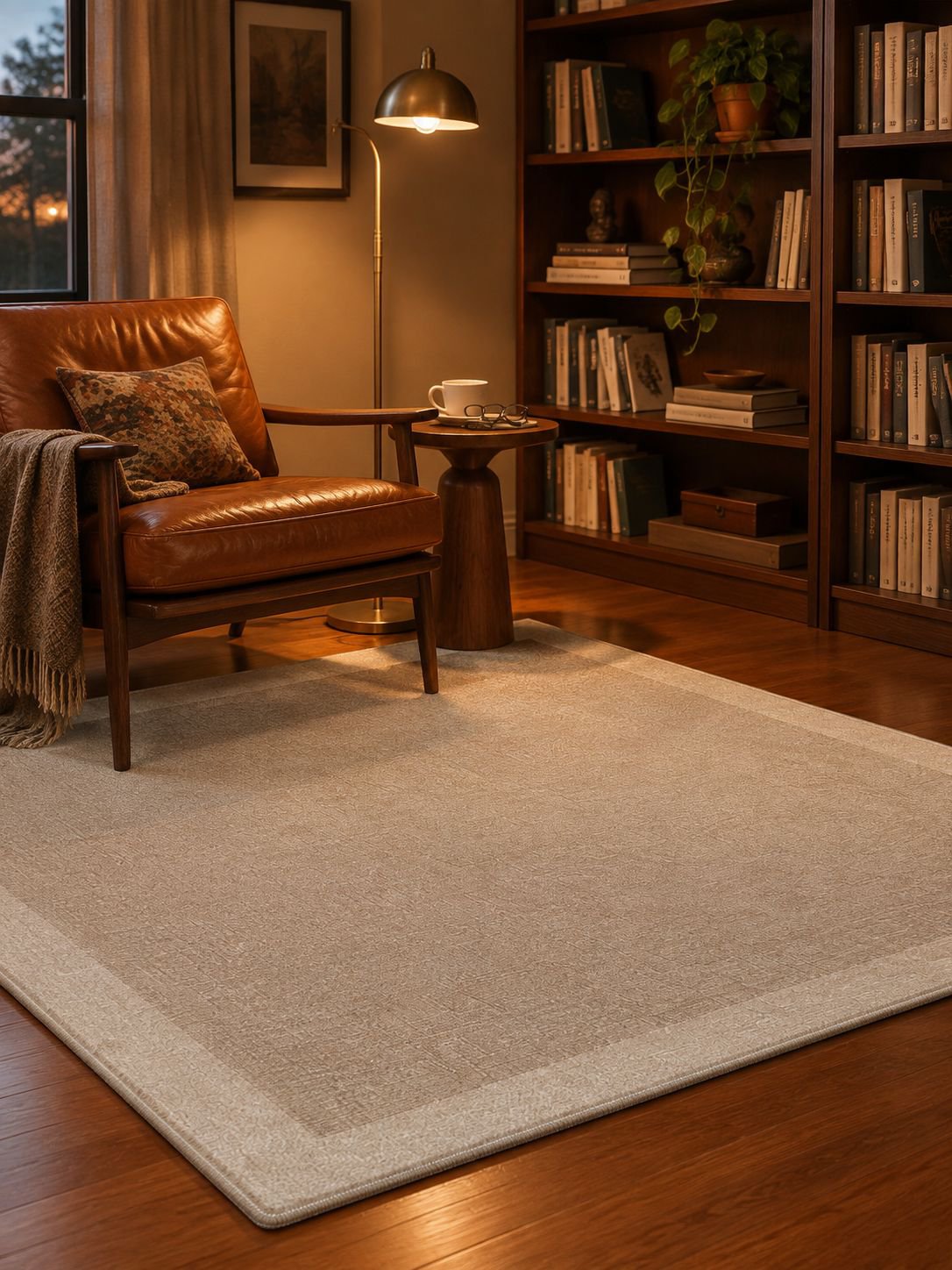 Cozy decorative rug for a living room, bedroom, or entryway