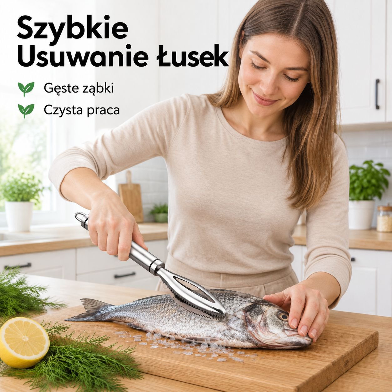 Skrobak do ryb ze stali nierdzewnej