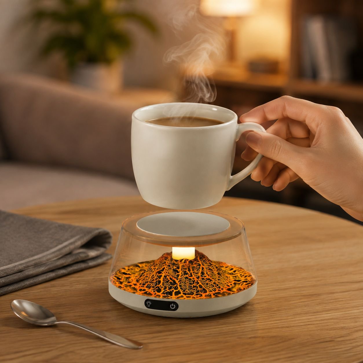 constant temperature cup mat warm cup mat warm cup mat smart heating coffee insulation 4 stage tempe