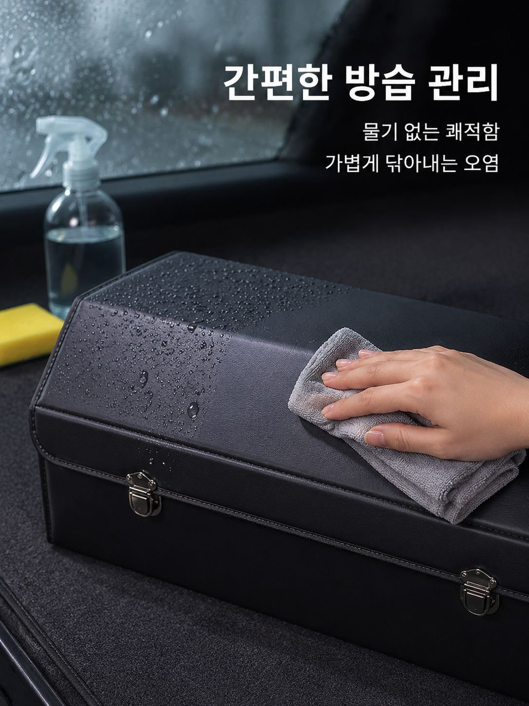 캠핑용으로 활용 가능한 차량용 수납함