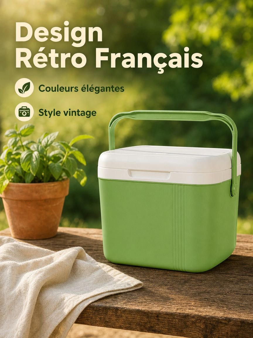 Glacière portable pour camping en plein air