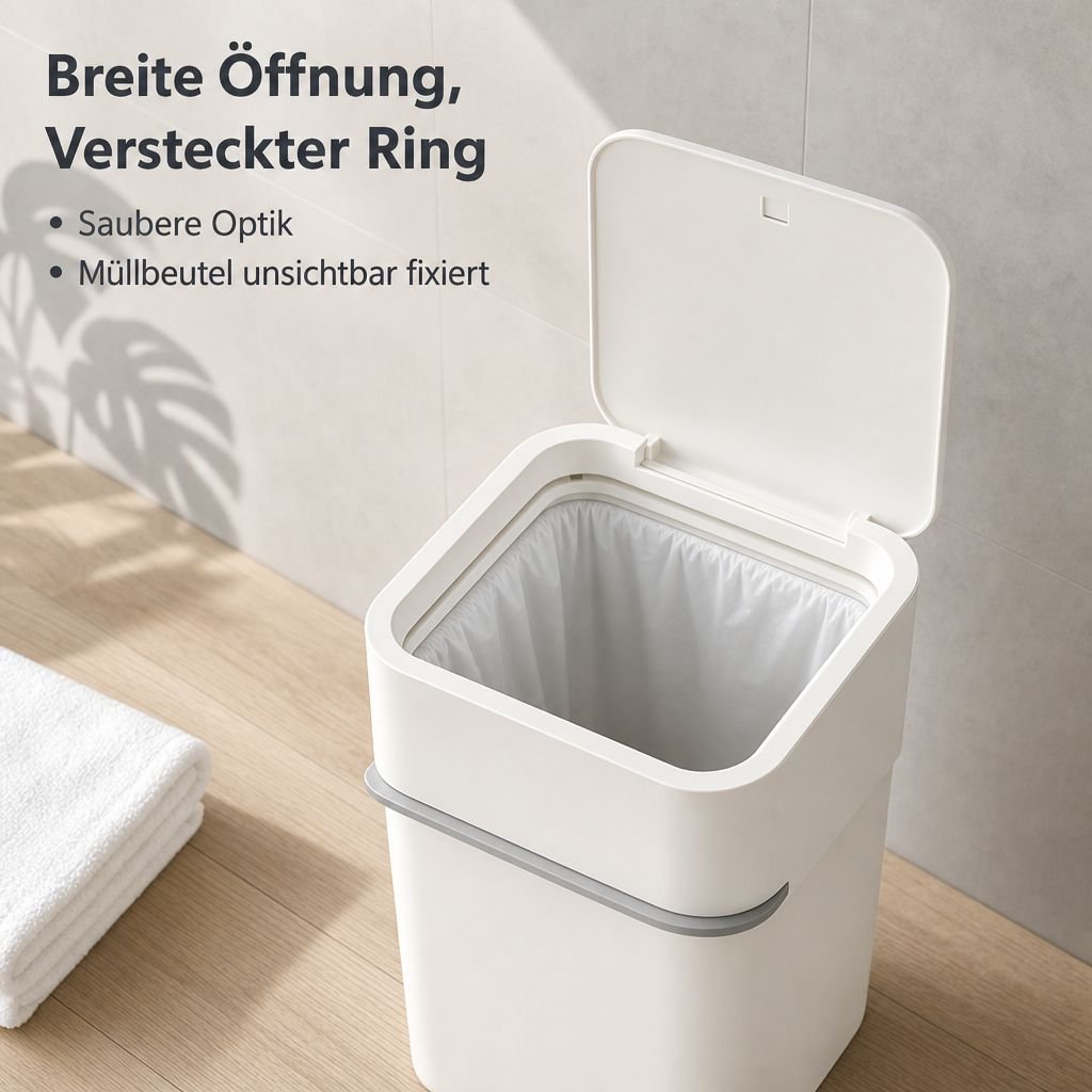 Mülleimer mit Deckel und Dichtung