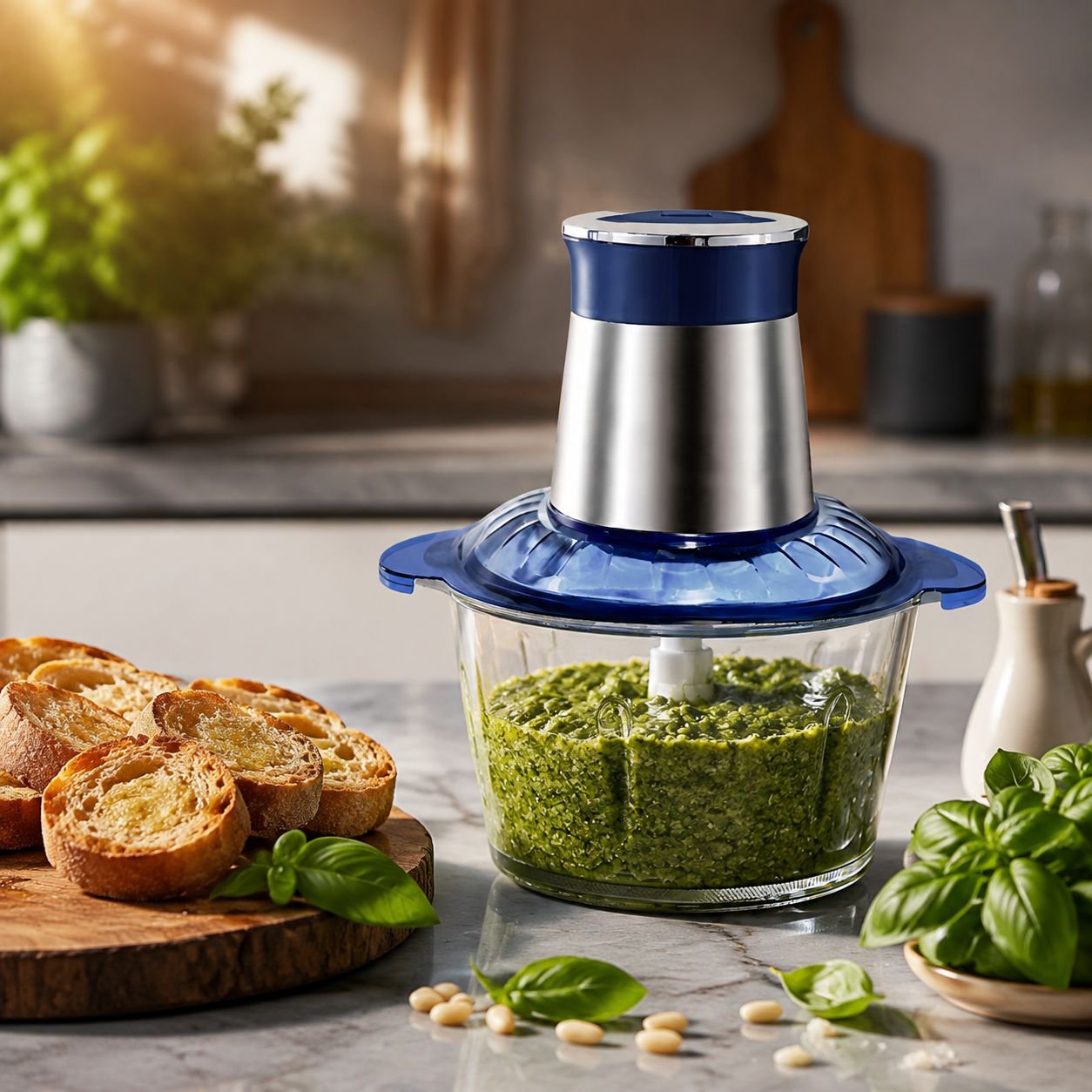 Detachable parts of electric food processor for cleaning