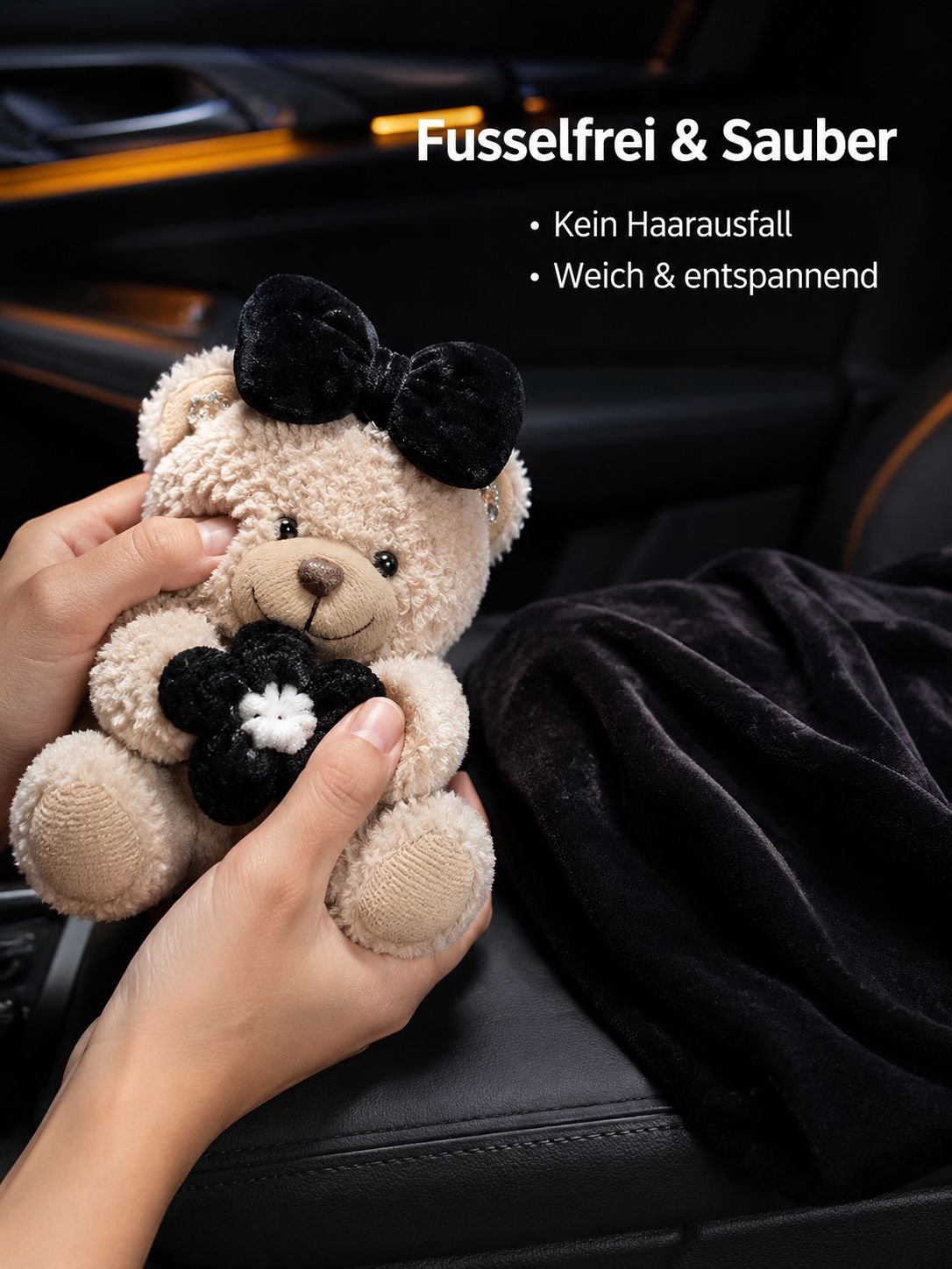 Auto Deko Set mit Bären für Schalthebel und Lenkrad