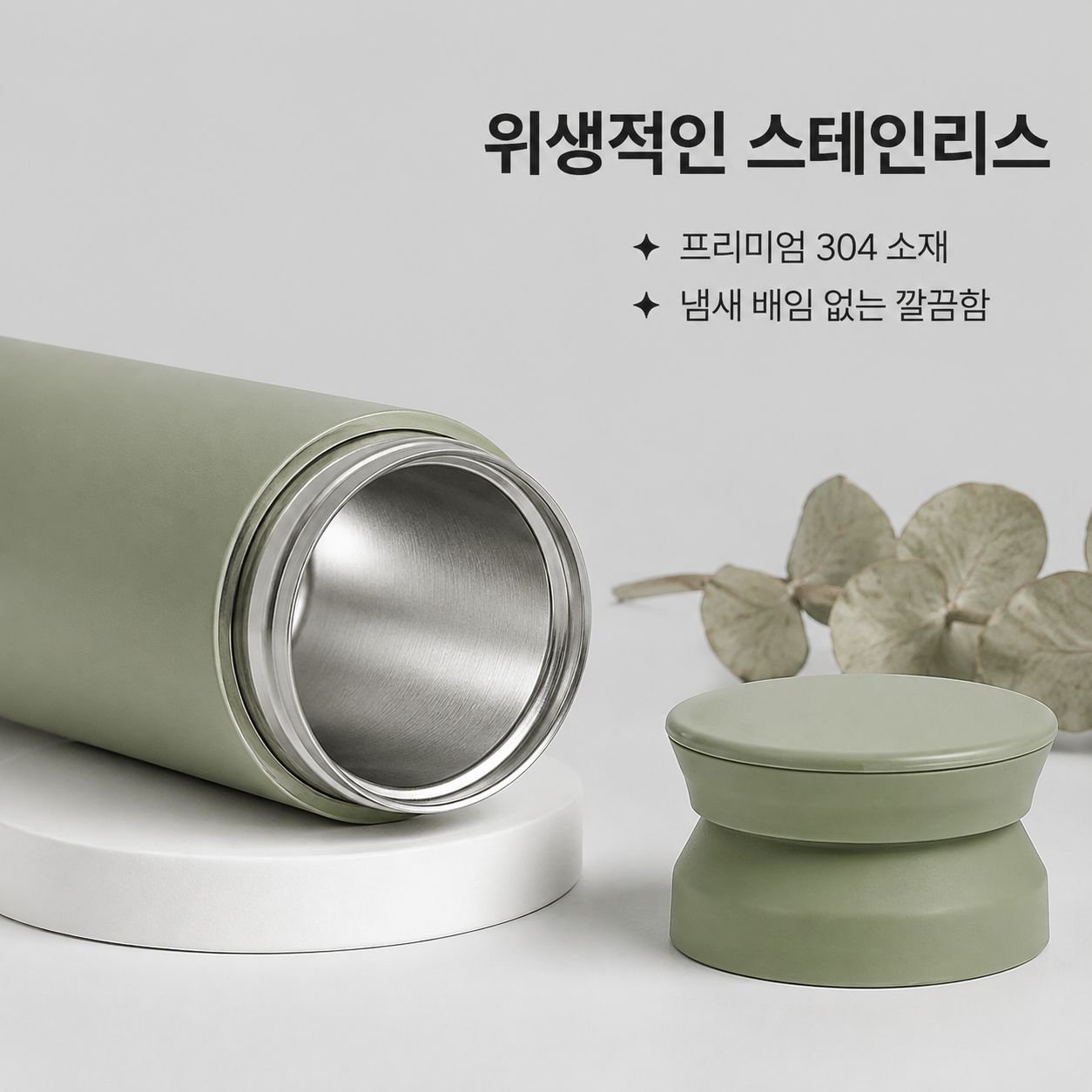 고급스러운 일본식 휴대용 보온컵 스테인리스 소재