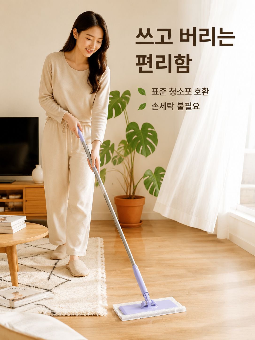 가정용 평판 집게 걸레