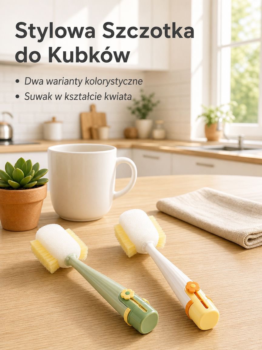 Przenośna szczotka do mycia kubków