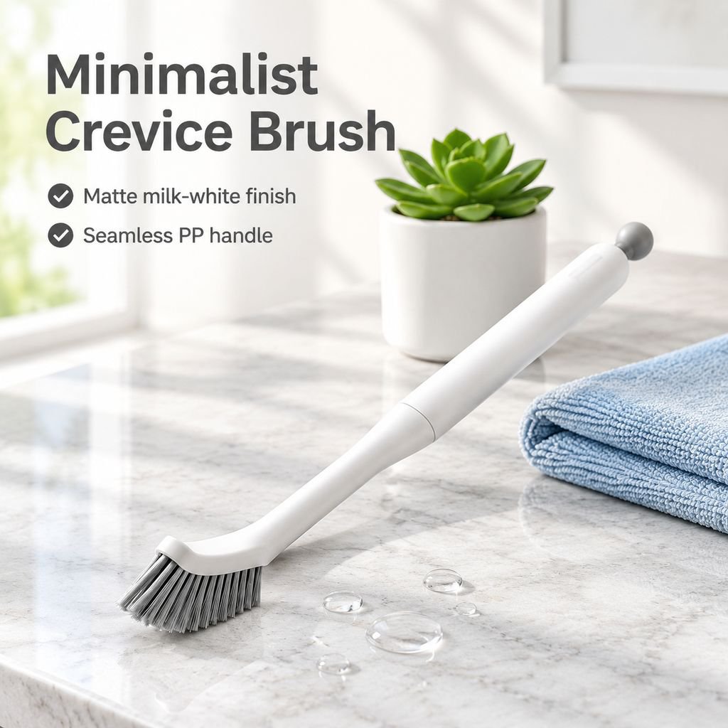 Multifunctional Hard Bristle Crevice Brush Bathroom Tile Floor Grout Cleaning Brush