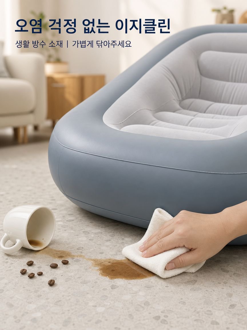 빈백 의자는 눕거나 잠을 자기에 완벽합니다.